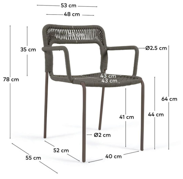 Стул La Forma CAILIN IT0367J19 Зеленый-11