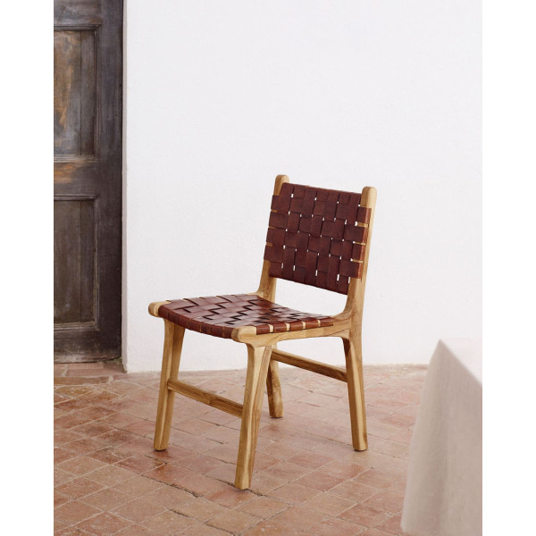 Стілець La Forma Calixta CC1949P10 Коричневий-1