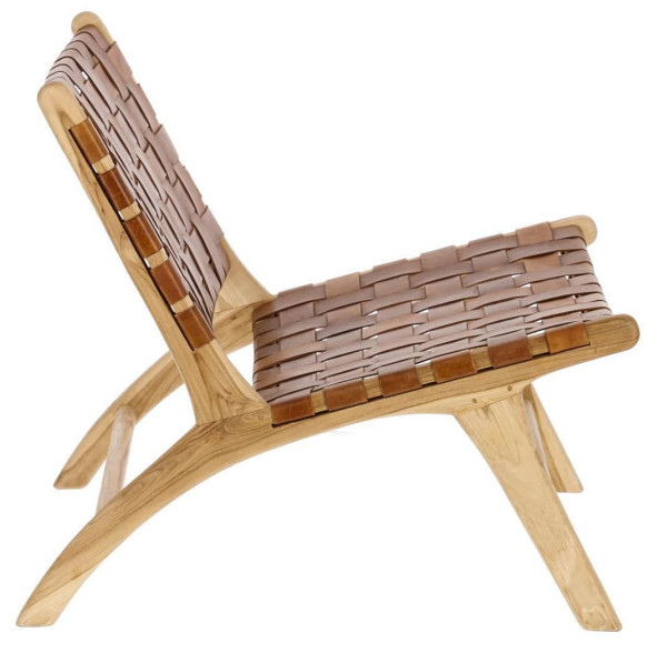 Стілець-крісло La Forma Calixta CC1947P10 Коричневий-3