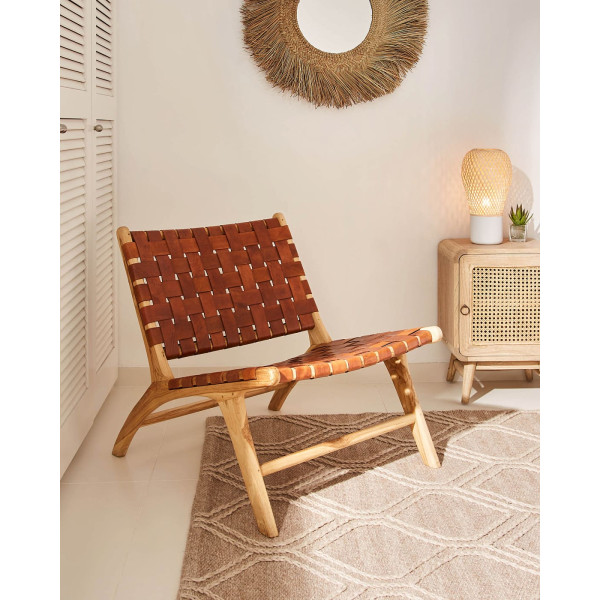 Стілець-крісло La Forma Calixta CC1947P10 Коричневий-1