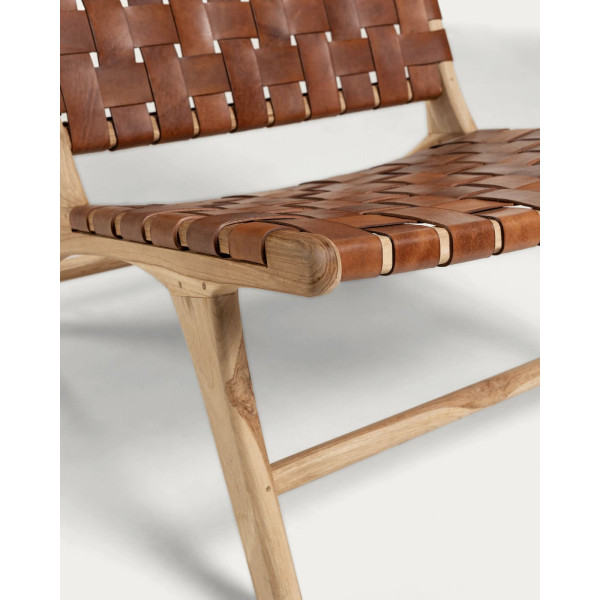 Стілець-крісло La Forma Calixta CC1947P10 Коричневий-5