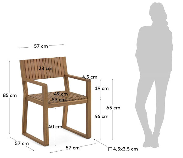 Стілець La Forma Emili CC2168M46 Коричневий-9