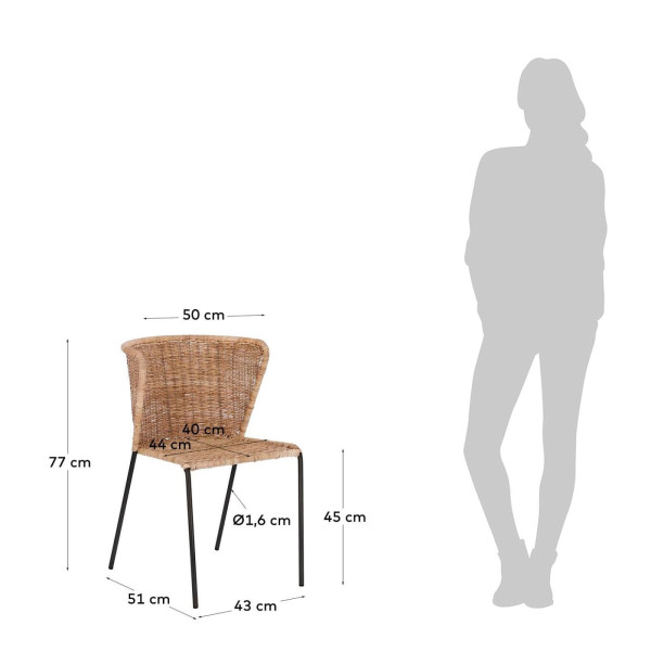 Стілець La Forma FANTINE CC1918FN12-10