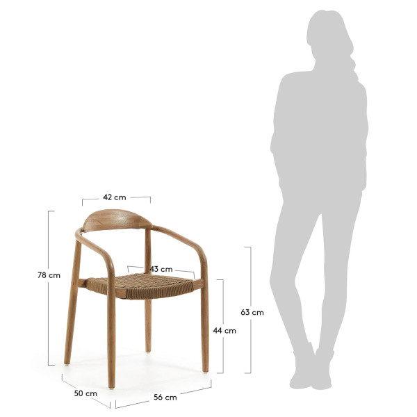 Стул La Forma GLYNIS CC0555S12 Бежевый-12