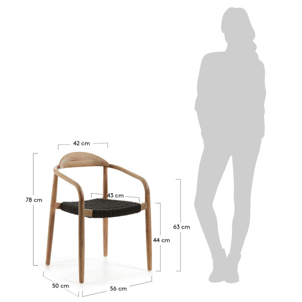 Стул La Forma GLYNIS CC0555S15 Черный-16