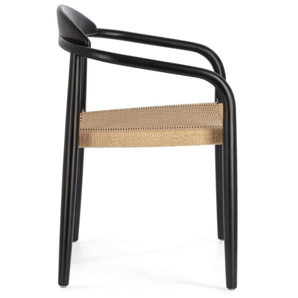 Стілець La Forma GLYNIS CC2034CP46 Чорний-бежевий-7