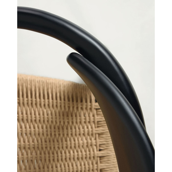 Стілець La Forma GLYNIS CC2034CP46 Чорний-бежевий-12
