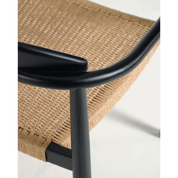 Стілець La Forma GLYNIS CC2034CP46 Чорний-бежевий-9
