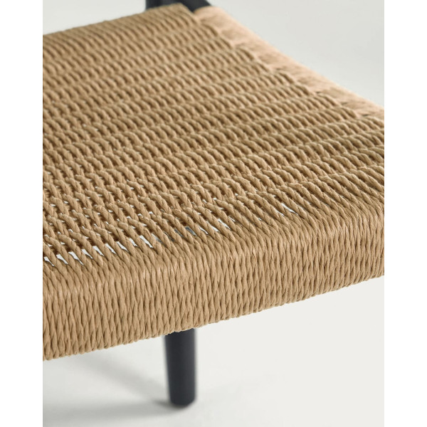 Стілець La Forma GLYNIS CC2034CP46 Чорний-бежевий-11