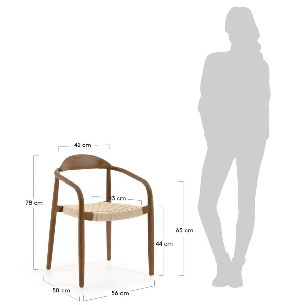 Стілець La Forma GLYNIS CC5106J46 Бежевий-15