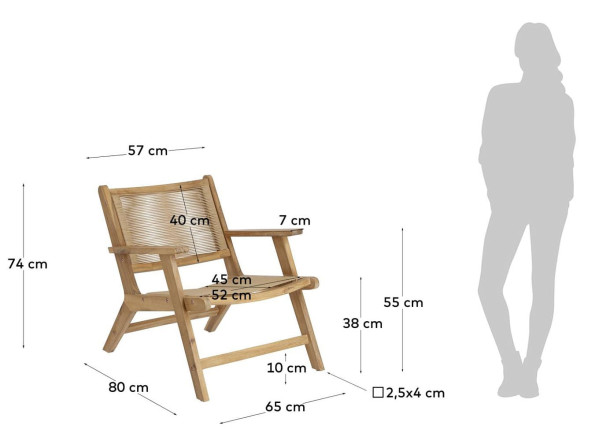 Кресло La Forma Geralda CC2095S12 Бежевый-10