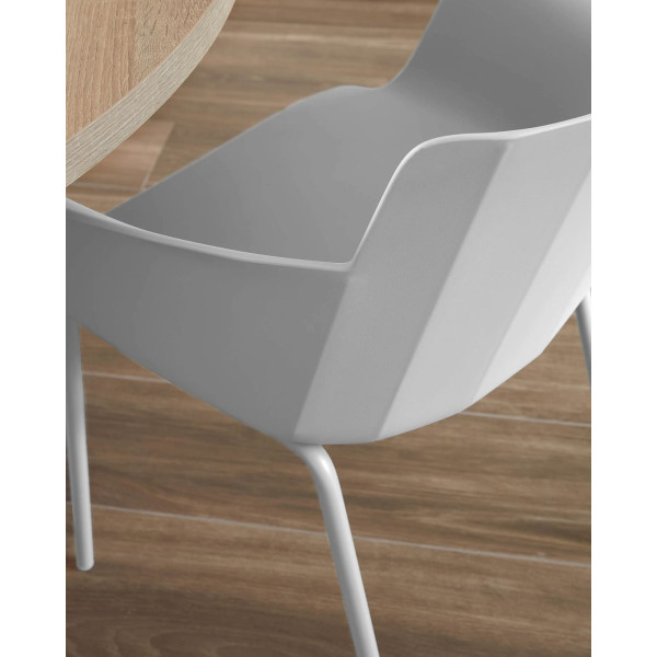 Стілець з підлокітниками La Forma Hannia CC5185S03 Сірий-5