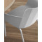 Стілець з підлокітниками La Forma Hannia CC5185S03 Сірий-5-thumb