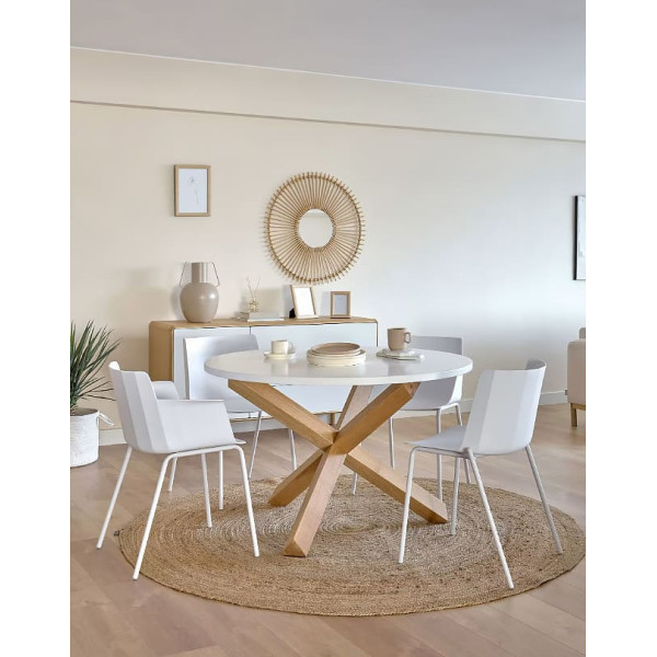 Стілець з підлокітниками La Forma Hannia CC5185S05 Білий-2