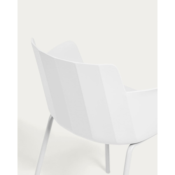 Стілець з підлокітниками La Forma Hannia CC5185S05 Білий-5
