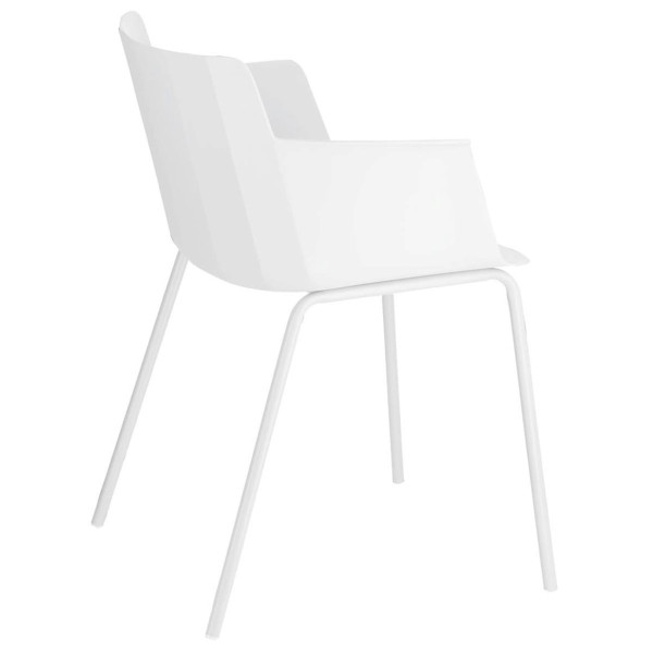 Стілець з підлокітниками La Forma Hannia CC5185S05 Білий-4