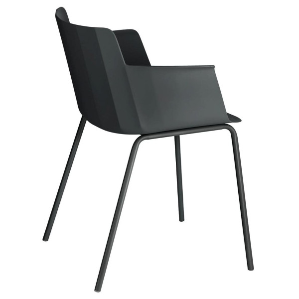 Стілець з підлокітниками La Forma Hannia CC5185S01 Чорний-4