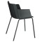 Стілець з підлокітниками La Forma Hannia CC5185S01 Чорний-4-thumb