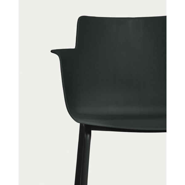 Стілець з підлокітниками La Forma Hannia CC5185S01 Чорний-6