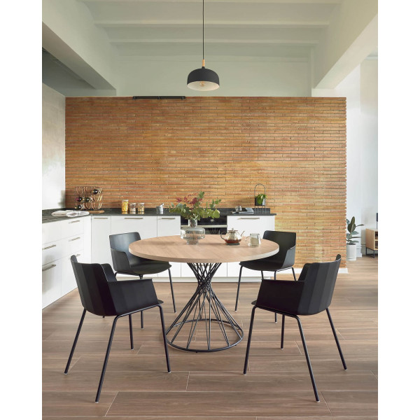 Стілець з підлокітниками La Forma Hannia CC5185S01 Чорний-2