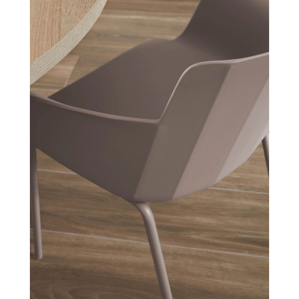 Стул с подлокотниками La Forma Hannia CC5185S10 Коричневый-5