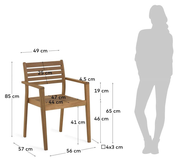 Стілець La Forma Hanzel CC2167M46 Коричневий-10