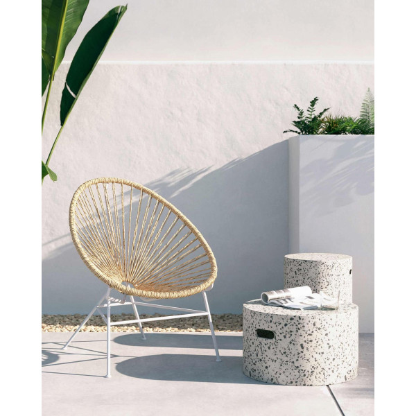 Кресло La Forma Samantha Бежевое CC1314S12-2