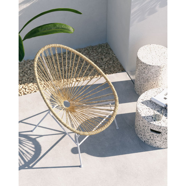 Кресло La Forma Samantha Бежевое CC1314S12-3