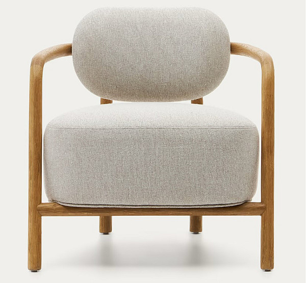 Крісло La Forma MELQUI S0900039JJ12 Бежевий тканина-5