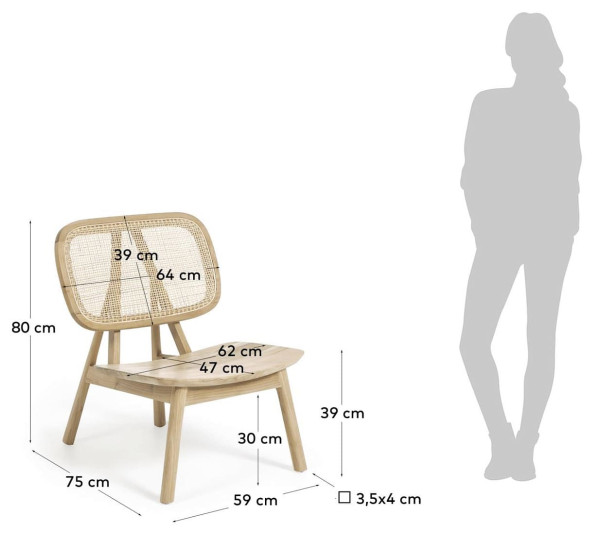 Стілець La Forma Nadra CC2130M46 Бежевий-12