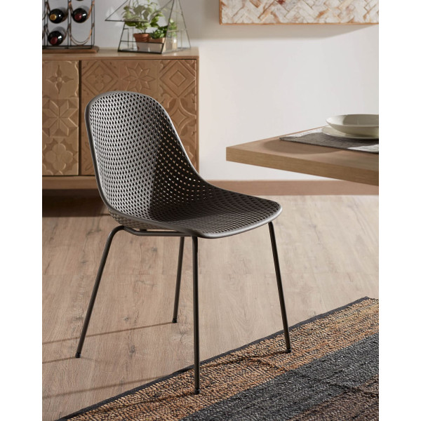 Стілець La Forma QUINBY CC1222S02 Темно-сірий-1