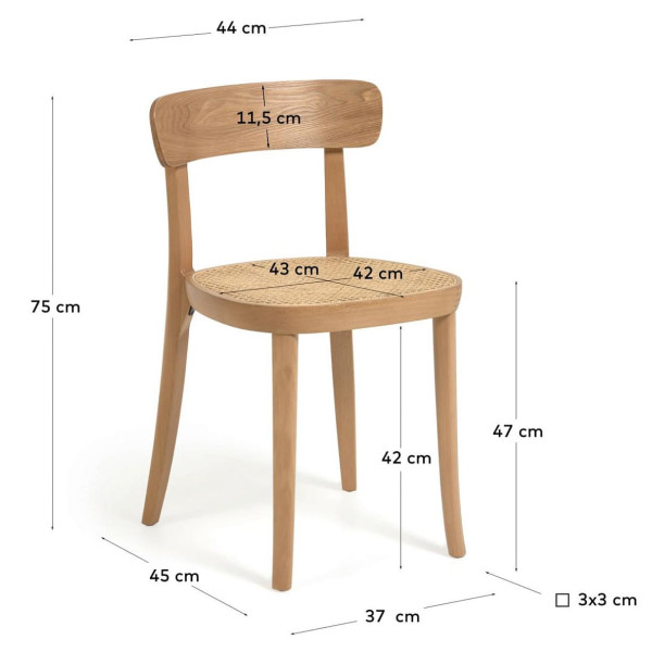 Стул La Forma Romane CC5201M46 Бежевый-10