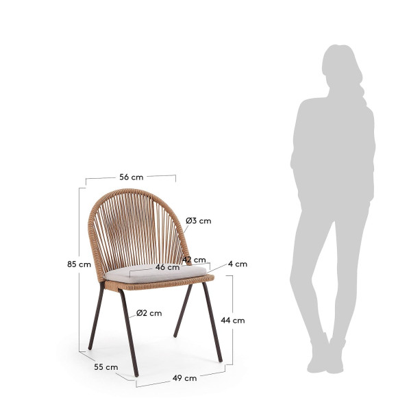Стілець La Forma STAD CC0720S12 Бежевий-7