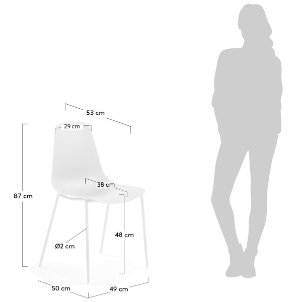 Стул La Forma WASSU CC0502S05 Белый-5