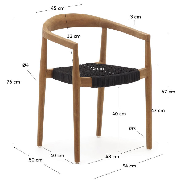 Стілець La Forma YDALIA J0600075JJ01-13