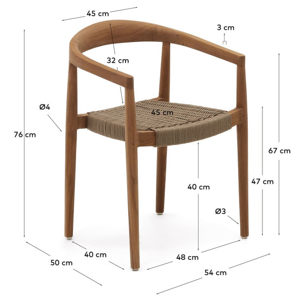 Cтул La Forma YDALIA J0600075JJ12-11