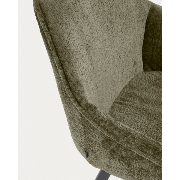 Стілець La Forma AMINY CC0253BG19 Темно-зелений тканина-7