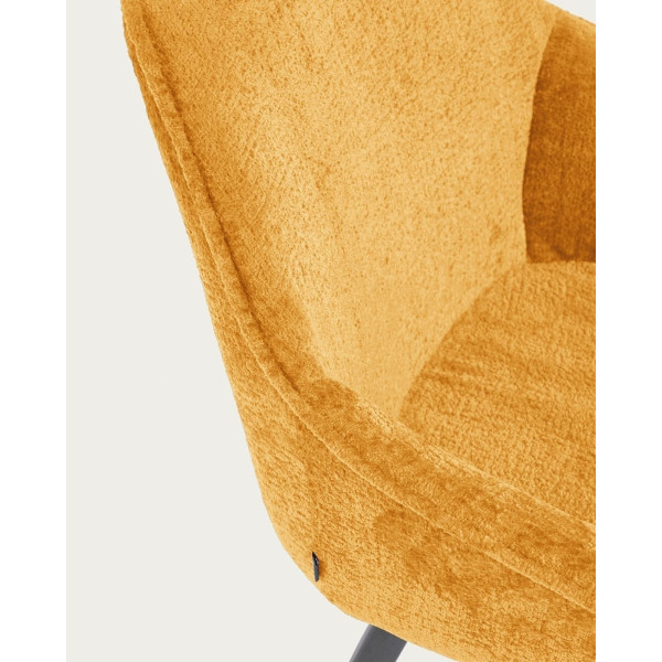 Стілець La Forma AMINY CC0253BG81 Гірчичний тканина-7