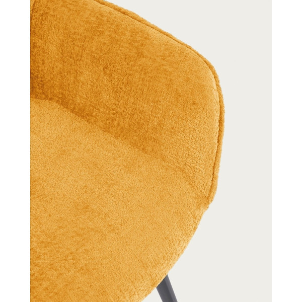 Стілець La Forma AMINY CC0253BG81 Гірчичний тканина-9
