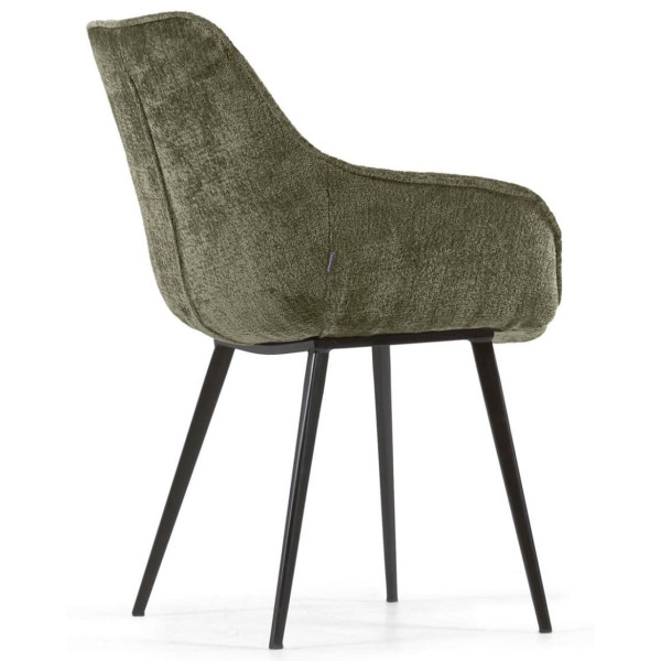Стілець La Forma AMINY CC0253BG19 Темно-зелений тканина-5