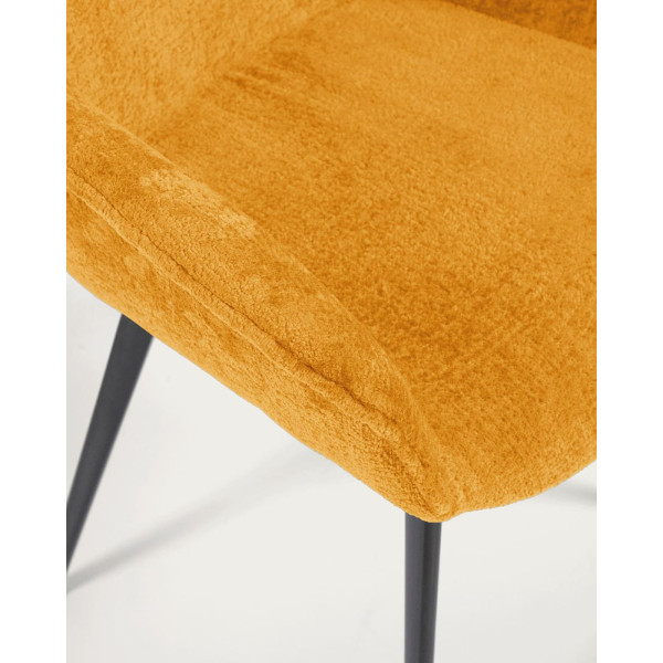 Стілець La Forma AMINY CC0253BG81 Гірчичний тканина-8