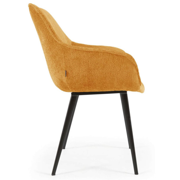 Стілець La Forma AMINY CC0253BG81 Гірчичний тканина-4