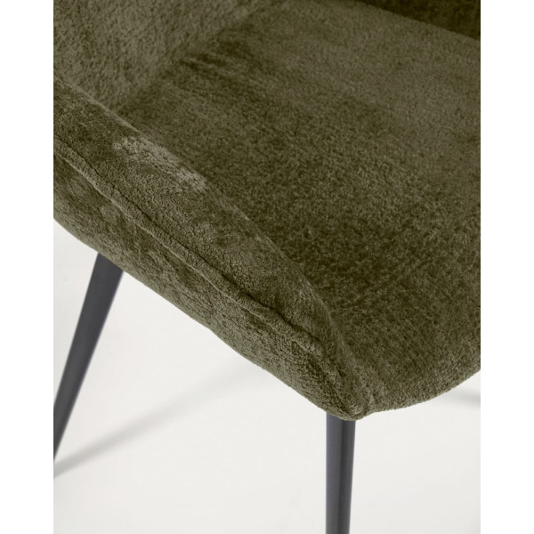 Стілець La Forma AMINY CC0253BG19 Темно-зелений тканина-9