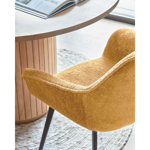 Стілець La Forma AMINY CC0253BG81 Гірчичний тканина-2
