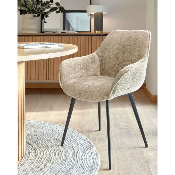 Стул La Forma AMINY CC0253BG12 Бежевый ткань-1