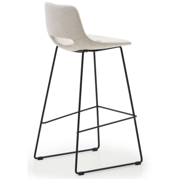 Барний стілець La Forma ZAHARA C0600003JJ12 Бежева тканина-5