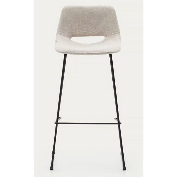 Барний стілець La Forma ZAHARA C0600003JJ12 Бежева тканина-3
