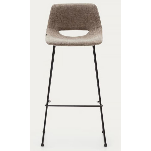 Барний стілець La Forma ZAHARA C0600003JJ11 Коричнева тканина-3