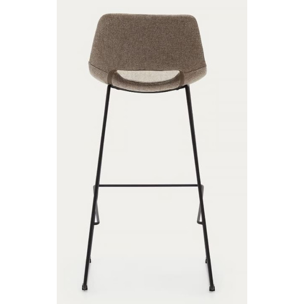 Барний стілець La Forma ZAHARA C0600003JJ11 Коричнева тканина-6