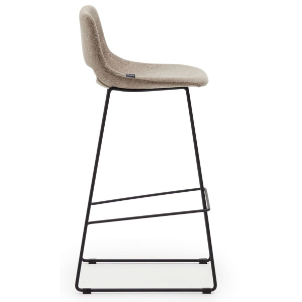 Барний стілець La Forma ZAHARA C0600003JJ11 Коричнева тканина-4